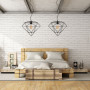 Люстра Алмаз Метал Loft Чорний APP563-1CP OSW-08570