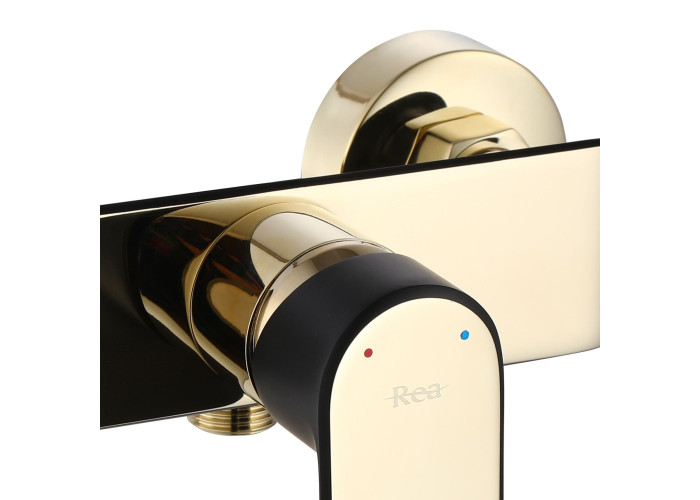 Змішувач для Душу REA BLOOM Чорний Золото REA-B9938