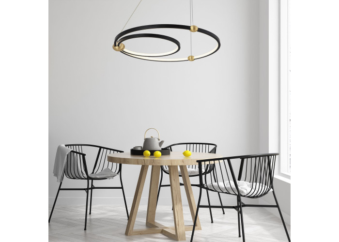 Люстра Чорний Ring LED + Пульт APP692-30-50 OSW-06095