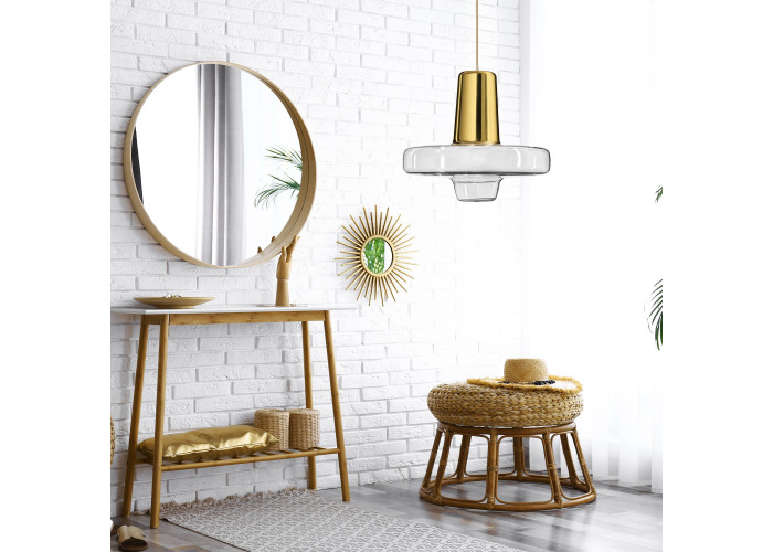 Люстра Скляна Метал Золото LED APP553-1CP OSW-08633