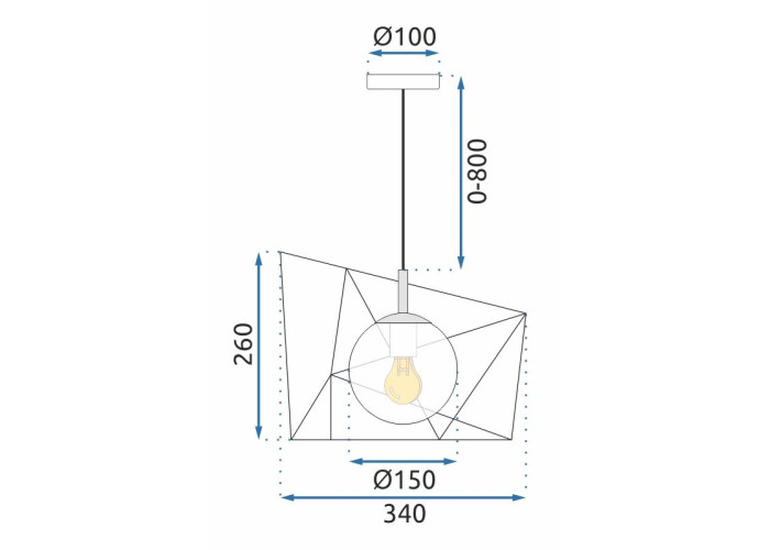 Люстра APP1022-1CP OSW-06112