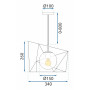 Люстра APP1022-1CP OSW-06112