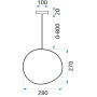Люстра Скляна Срібло APP330-1CP OSW-00424