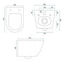 Унітаз Rea Eddy Tornado Rimless Flat N REA-C6560