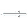 Душова Стінка REA Aero Хром 120 + EVO KPL-7550-08947