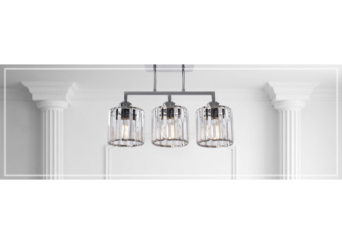 Люстра GLAMOUR Хром 3xE27 392228 OSW-09685