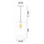 Люстра Скляна APP310-1CP Loft OSW-00342