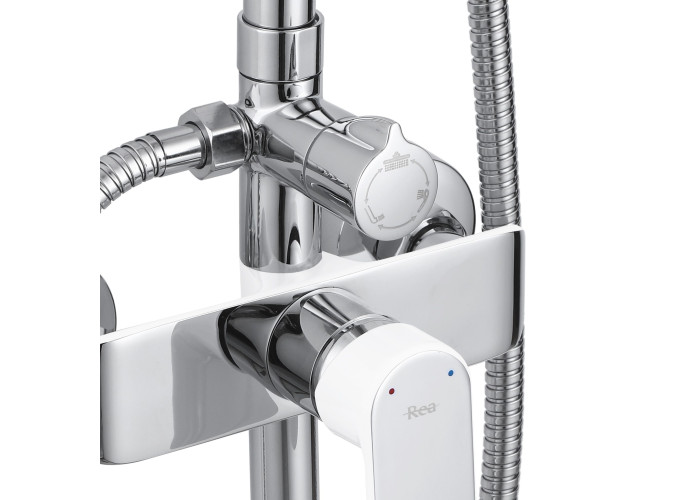 Душовий Гарнітур REA BLOOM WHITE CHROME REA-P9527