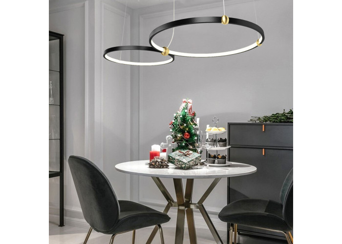 Люстра Чорний Ring LED + Пульт APP763-30-50 OSW-00786