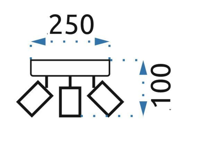 Люстра Відбивач Хром APP700-3C OSW-05209