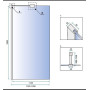 Душова Стінка REA Aero Хром 120 + EVO KPL-7550-08947