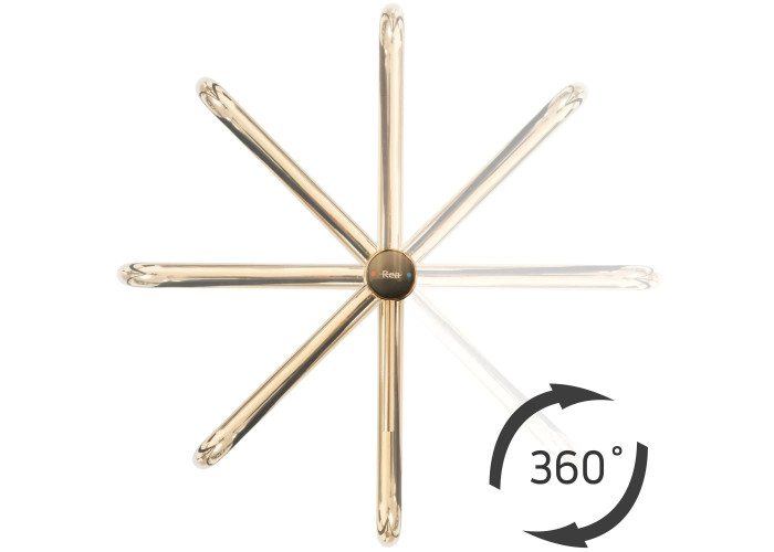 Змішувач для Умивальника Rea Lugano Slim Brush Gold High REA-B4420