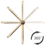 Змішувач для Умивальника Rea Lugano Slim Brush Gold High REA-B4420