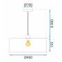Люстра APP1016-1CP OSW-05874