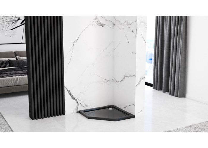 Душова Кабіна REA Diamond 100x100 Чорний REA-K5623