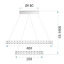 Люстра Vegas 20/40 + Пульт APP658 OSW-07858
