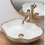 Умивальник REA Pearl Золото EdgeREA-U0696