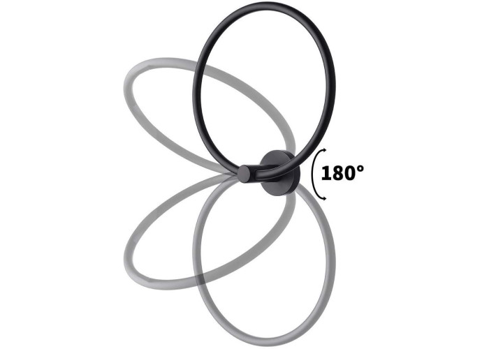 Вішалка для ванної чорна 332915A MIST 05 REA-06904