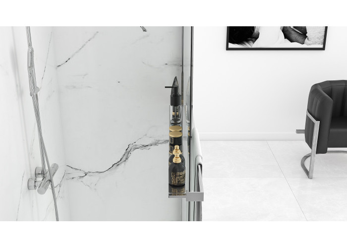 Душова Стінка REA Aero Хром 100 + EVO KPL-7551-08945