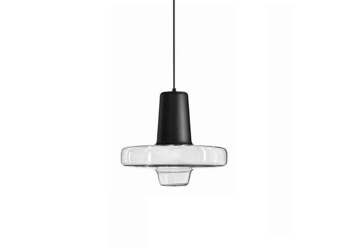 Люстра Скляна Метал Чорний LED APP552-1CP OSW-08632