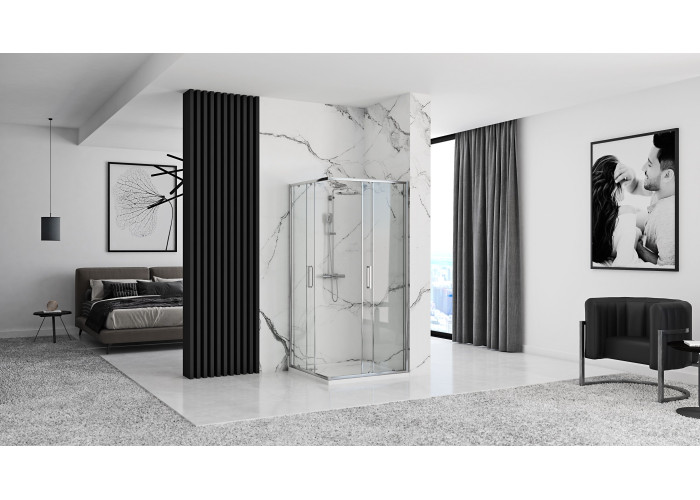 Душова Кабіна REA Punto 90x90 + Душовий Піддон Savoy KPL-0867-1906