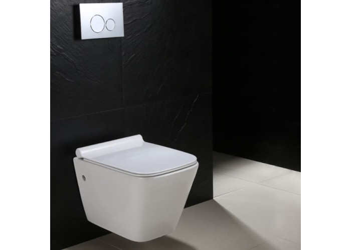 Унітаз REA Ryan Rimless Duroplast Slim REA-C7400