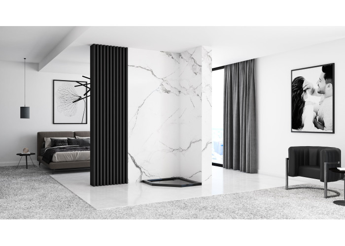 Душова Кабіна REA Diamond 100x100 Чорний REA-K5623