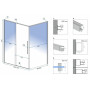 Душова Кабіна SOLAR Чорний Мат 90x120 REA-K6311