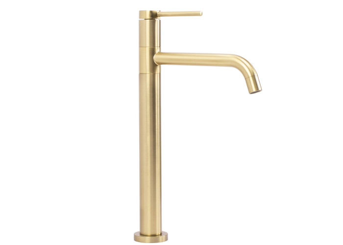 Змішувач для Умивальника Rea Lugano Slim Brush Gold High REA-B4420