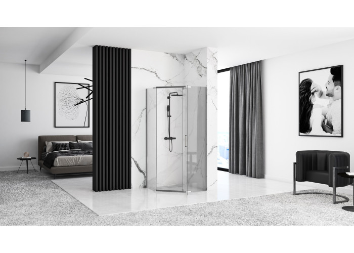 Душова Кабіна Rea Axin 80x80 + Душовий Піддон 80x80 KPL-K8778-8544