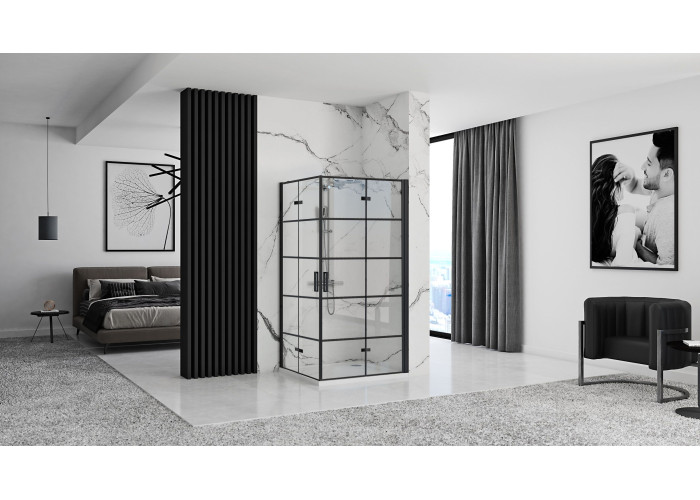 Душова Кабіна REA Molier Чорний Double 90x100 KPL-8538-6963