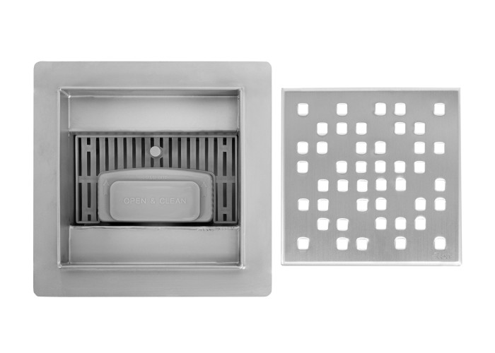 Трап для Душа REA DOTS Нікель Мат 12x12 REA-G6202