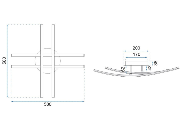 Люстра LED APP398-C OSW-06914