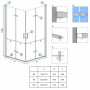 Душова Кабіна REA Molier Хром Double 80x100 KPL-6367-6371