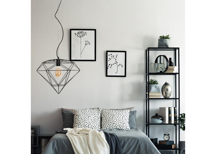 Люстра Алмаз Метал Loft Чорний APP563-1CP OSW-08570