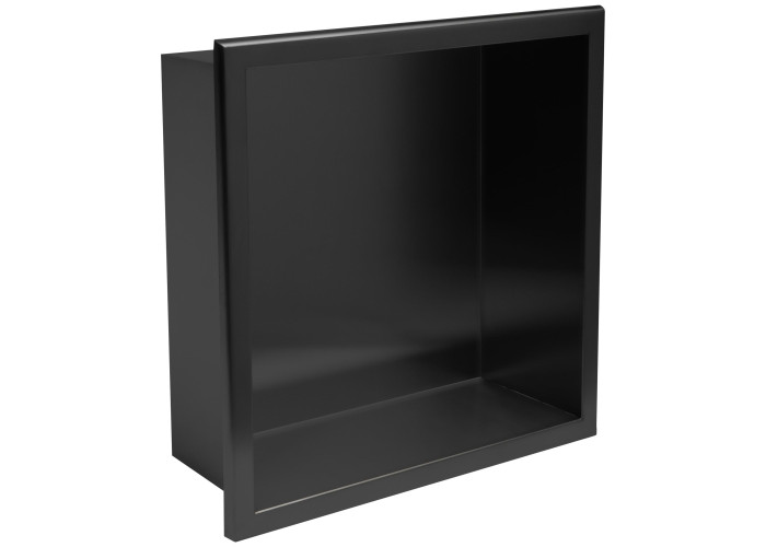 Поличка для Ванної 30x30 Чорний Мат REA-05603