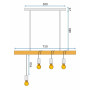 Люстра LINE APP974-4CP OSW-03243