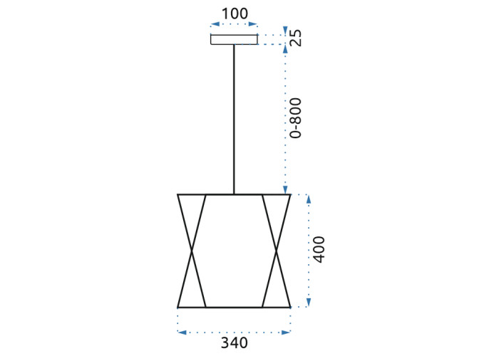 Люстра Loft APP202-1CP OSW-00780