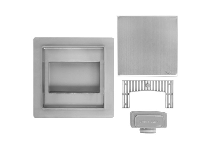 Трап для Душа REA NEO 150x150 Нікель Мат REA-G6207