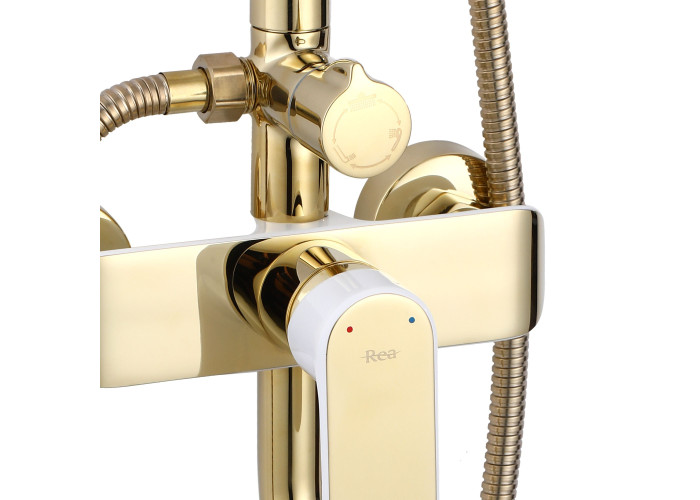 Душовий Гарнітур REA BLOOM WHITE GOLD REA-P9529