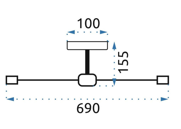 Люстра Чорний Золото APP501-6C OSW-01100