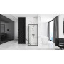 Душова Кабіна REA Space In Чорний 90x90 + Душовий Піддон Чорний Savoy KPL-8881-4803