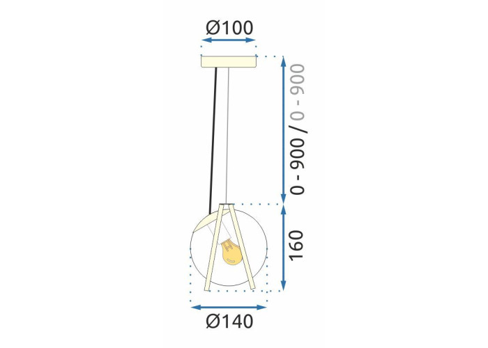 Люстра APP1089-1CP Золото Прозорий OSW-04405