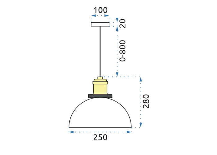 Люстра Скляна Verto C OSW-00138