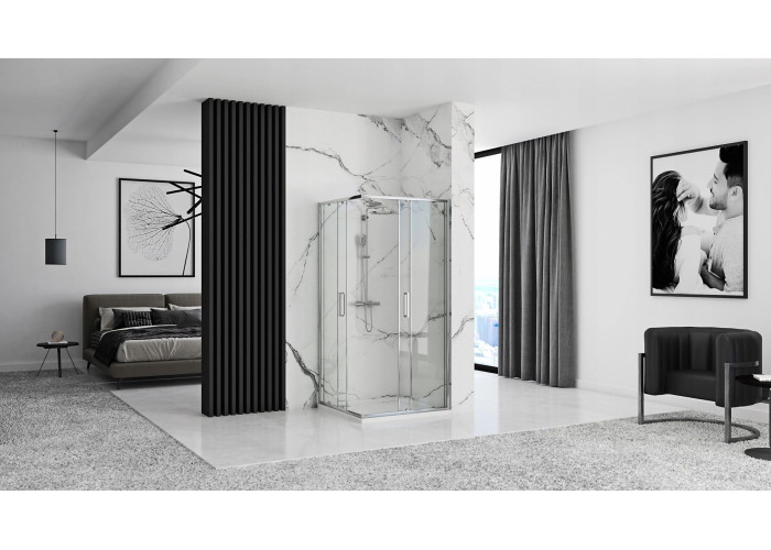 Душова Кабіна REA Punto 80x100 + Душовий Піддон Savoy KPL-1889-4087