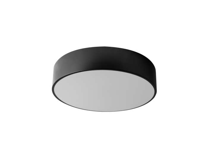 Люстра 40см Кругла Чорна Стельова app642-3c OSW-00090