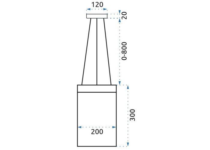 Люстра Стельова LED APP889-CP CHAIN OSW-05039