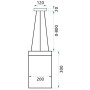 Люстра Стельова LED APP889-CP CHAIN OSW-05039