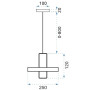 Люстра Скляна Метал Золото LED APP553-1CP OSW-08633