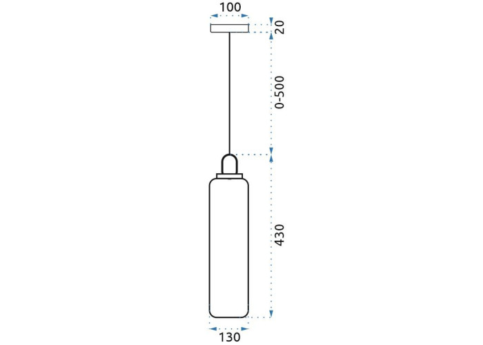 Люстра Скляна Труба APP631-1CP OSW-05636